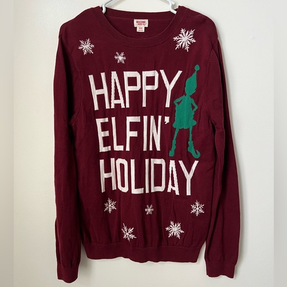 Mossimo Happy Elfin’ Holiday Sweater - Picture 1 of 3